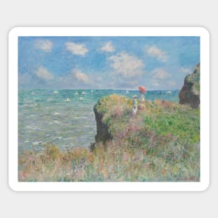 Cliff Walk at Pourville by Claude Monet Sticker